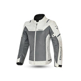 BELA MESH PRO Moto Casaco Senhora Gelo Cinza - Imagem frontal da Casacos